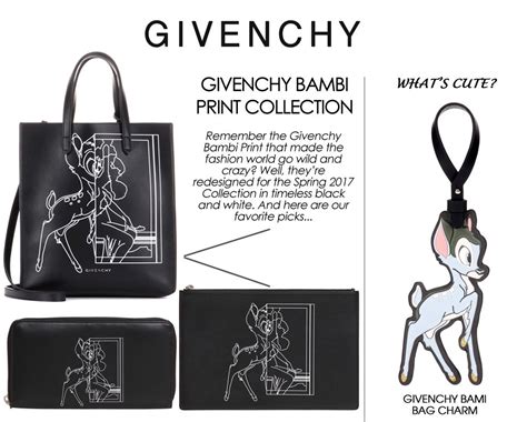 givenchy pouch bambi|givenchy bambi meaning.